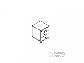 Тумба подкатная 3 ящ OM/MI/TO 